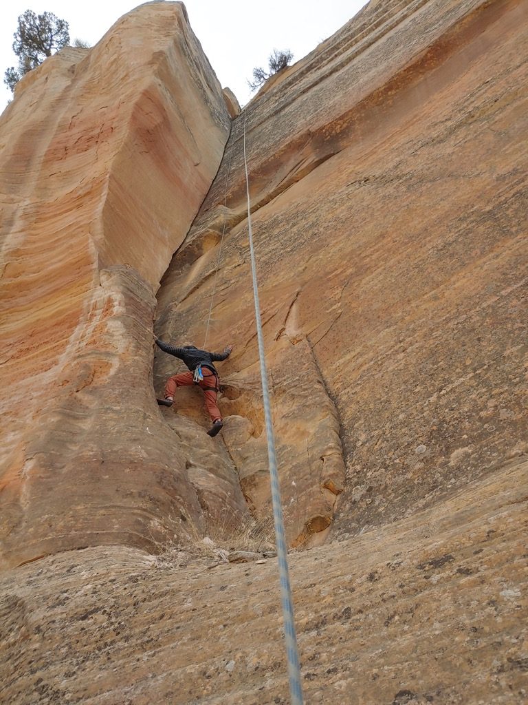 Rock climbing Zion