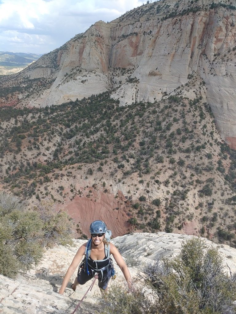 Zion rock climbing private guided adventure