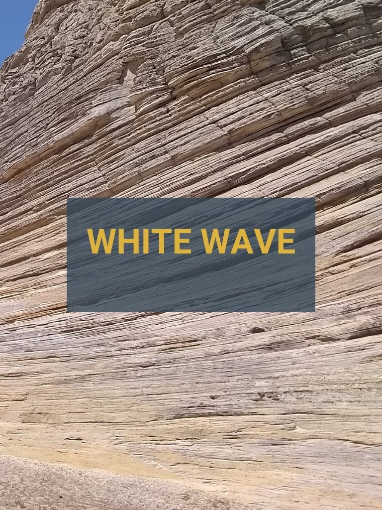 White wave rock formation in Southern Utah