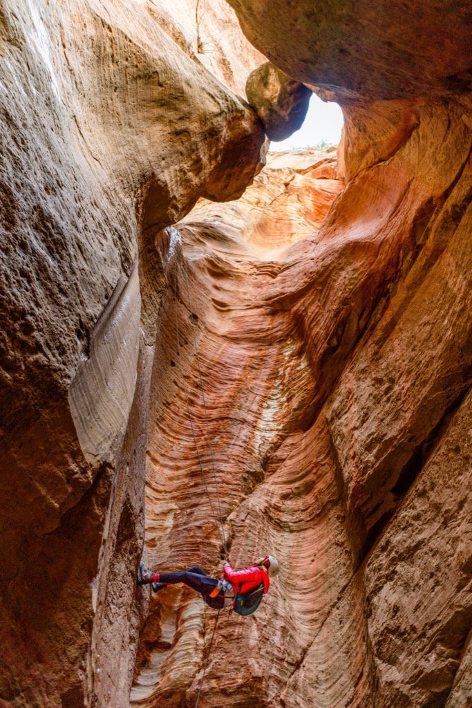 high adventure Zion guided canyoneering trips explore further